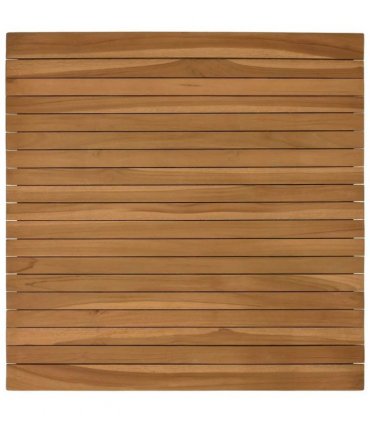 vidaXL Table Top 70 x 70 x 3.5 cm Square Solid Teak Wood Natural — Size: 70 x 70 cm
