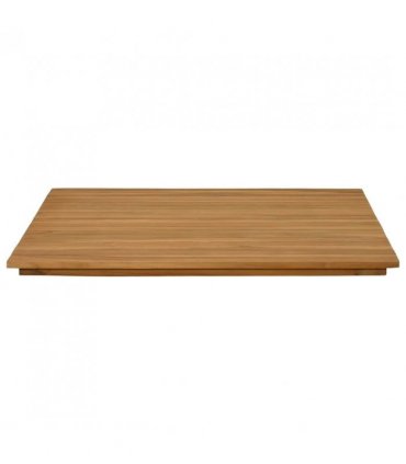 vidaXL Table Top 70 x 70 x 3.5 cm Square Solid Teak Wood Natural — Size: 70 x 70 cm