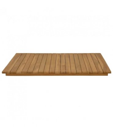 vidaXL Table Top 70 x 70 x 3.5 cm Square Solid Teak Wood Natural — Size: 70 x 70 cm