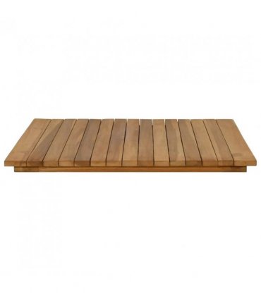 vidaXL Table Top 60 x 60 x 3.5 cm Square Solid Teak Wood Natural — Size: 60 x 60 cm