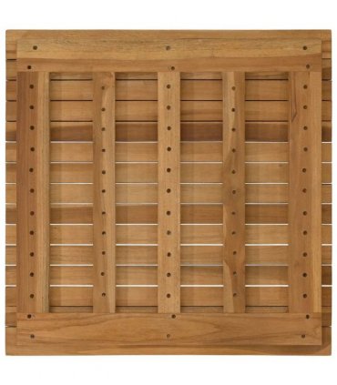 vidaXL Table Top 60 x 60 x 3.5 cm Square Solid Teak Wood Natural — Size: 60 x 60 cm