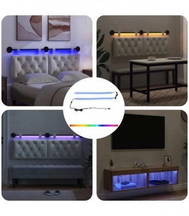 vidaXL LED Strip 110 cm Multicolour PVC — Model: with double LED strip