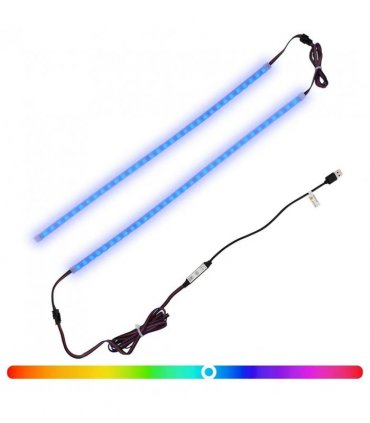 vidaXL LED Strip 110 cm Multicolour PVC — Model: with double LED strip