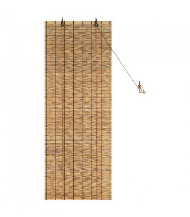 vidaXL Roller Blind Brown 60 x 160 cm Reed
