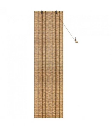 vidaXL Roller Blind Brown 60 x 220 cm Reed
