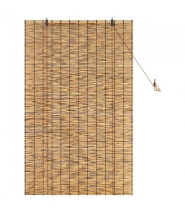 vidaXL Roller Blind Brown 100 x 160 cm Reed