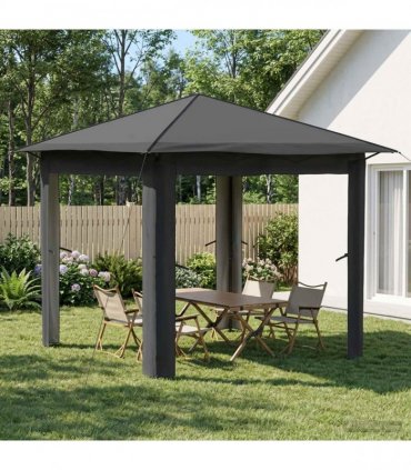 vidaXL Gazebo without Sidewall 2.6 x 2.6 m Light Grey and Anthracite
