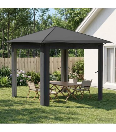 vidaXL Gazebo without Sidewall 2.6 x 2.6 m Light Grey and Anthracite