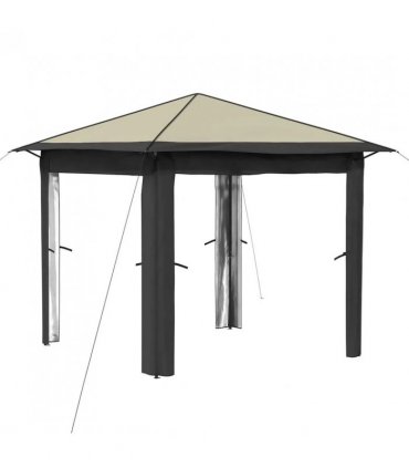 vidaXL Gazebo without Sidewall 2.6 x 2.6 m Cream and Anthracite