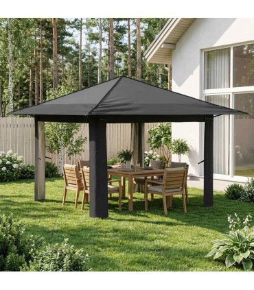 vidaXL Gazebo without Sidewall Light Grey and Anthracite