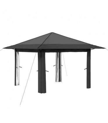 vidaXL Gazebo without Sidewall Light Grey and Anthracite