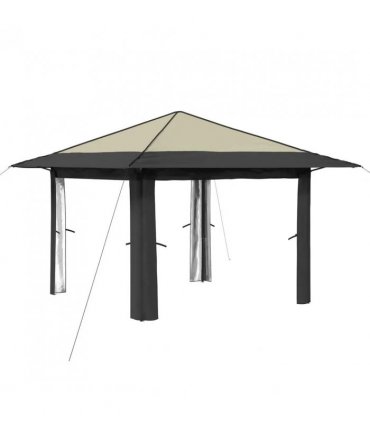 vidaXL Gazebo without Sidewall Cream and Anthracite