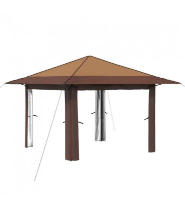 vidaXL Gazebo without Sidewall Beige and Brown