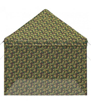 vidaXL Canopy Tent with 4 Sidewalls 2.9 x 4.3 m Army Camouflage — Size: 290 x 430 cm