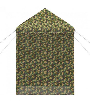 vidaXL Canopy Tent with 4 Sidewalls 2 x 2 m Army Camouflage — Size: 200 x 200 cm