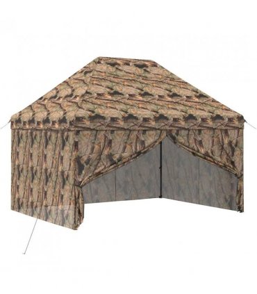 vidaXL Pop-up Gazebo with 4 Sidewalls 3 x 4 m Forest Camouflage