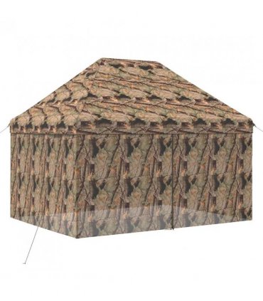 vidaXL Pop-up Gazebo with 4 Sidewalls 3 x 4 m Forest Camouflage