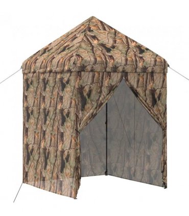 vidaXL Pop-up Gazebo with 4 Sidewalls 3 x 3 m Forest Camouflage