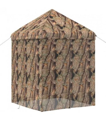 vidaXL Pop-up Gazebo with 4 Sidewalls 3 x 3 m Forest Camouflage