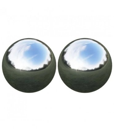 vidaXL Mirror Ball 2 pcs Ø 15 cm Silver Stainless Steel 201 — Size: Ø15 cm, Model: Mirror surface