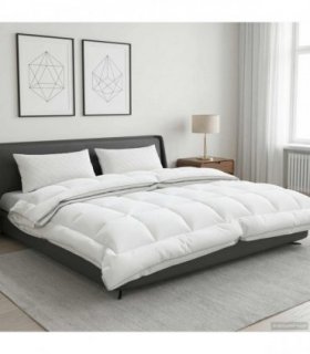 vidaXL Duvet TRIER 220x240cm 4 Seasons 140+220GSM 100% Australian Wool — Size: 220 x 240 cm