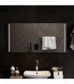 vidaXL LED Bathroom Mirror Transparent 100 x 50 cm Tempered Glass — V0672260086