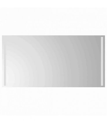 vidaXL LED Bathroom Mirror Transparent 100 x 60 cm Tempered Glass — V0672260087