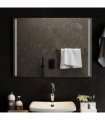 vidaXL LED Bathroom Mirror Transparent 80 x 60 cm Tempered Glass — V0672260089