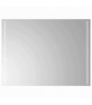 vidaXL LED Bathroom Mirror Transparent 80 x 60 cm Tempered Glass — V0672260089