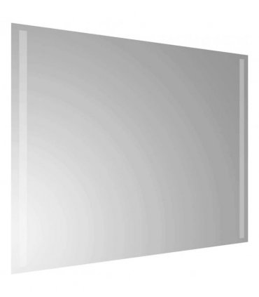 vidaXL LED Bathroom Mirror Transparent 80 x 60 cm Tempered Glass — V0672260089