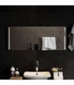 vidaXL LED Bathroom Mirror Transparent 100 x 40 cm Tempered Glass — V0672260090