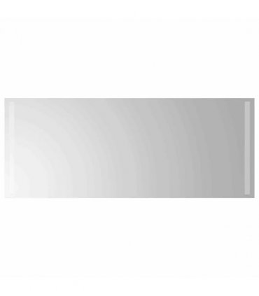 vidaXL LED Bathroom Mirror Transparent 100 x 40 cm Tempered Glass — V0672260090