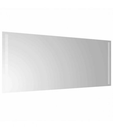 vidaXL LED Bathroom Mirror Transparent 100 x 40 cm Tempered Glass — V0672260090