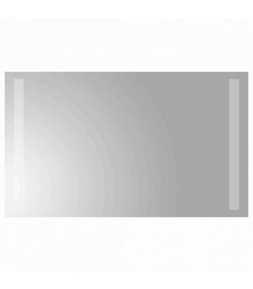 vidaXL LED Bathroom Mirror Transparent 50 x 30 cm Tempered Glass