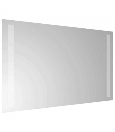 vidaXL LED Bathroom Mirror Transparent 60 x 30 cm Tempered Glass — V0672260092
