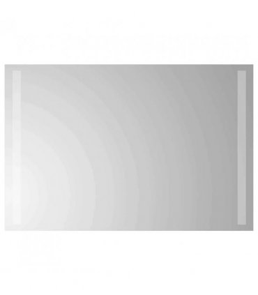 vidaXL LED Bathroom Mirror Transparent 60 x 40 cm Tempered Glass — V0672260093