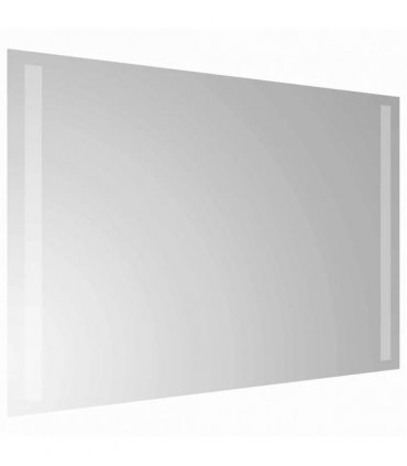 vidaXL LED Bathroom Mirror Transparent 60 x 40 cm Tempered Glass — V0672260093