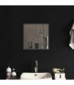 vidaXL LED Bathroom Mirror Transparent 40 x 40 cm Tempered Glass — V0672260095