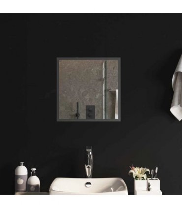 vidaXL LED Bathroom Mirror Transparent 40 x 40 cm Tempered Glass — V0672260095