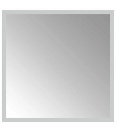 vidaXL LED Bathroom Mirror Transparent 40 x 40 cm Tempered Glass — V0672260095