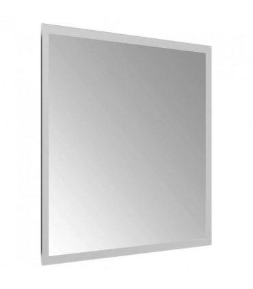 vidaXL LED Bathroom Mirror Transparent 40 x 40 cm Tempered Glass — V0672260095