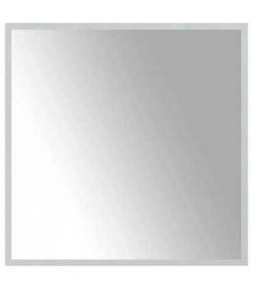 vidaXL LED Bathroom Mirror Transparent 60 x 60 cm Tempered Glass — V0672260096