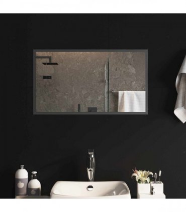 vidaXL LED Bathroom Mirror Transparent 70 x 40 cm Tempered Glass — V0672260098