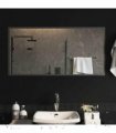 vidaXL LED Bathroom Mirror Transparent 100 x 50 cm Tempered Glass — V0672260101