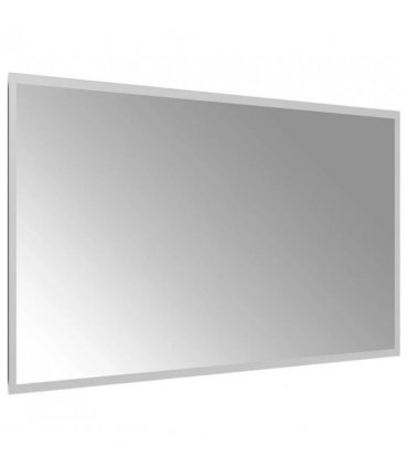 vidaXL LED Bathroom Mirror Transparent 90 x 50 cm Tempered Glass — V0672260102