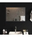 vidaXL LED Bathroom Mirror Transparent 70 x 50 cm Tempered Glass — V0672260103