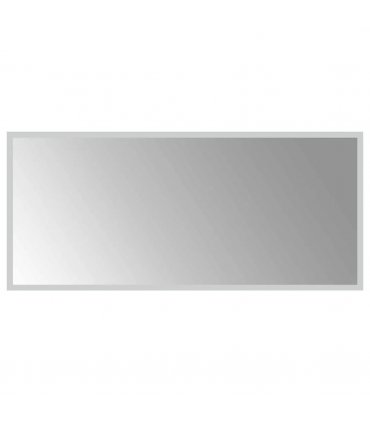 vidaXL LED Bathroom Mirror Transparent 90 x 40 cm Tempered Glass — V0672260105