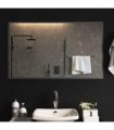 vidaXL LED Bathroom Mirror Transparent 100 x 60 cm Tempered Glass — V0672260106