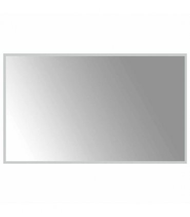 vidaXL LED Bathroom Mirror Transparent 100 x 60 cm Tempered Glass — V0672260106