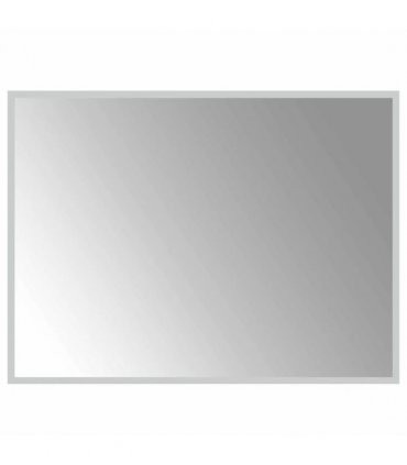vidaXL LED Bathroom Mirror Transparent 80 x 60 cm Tempered Glass — V0672260107
